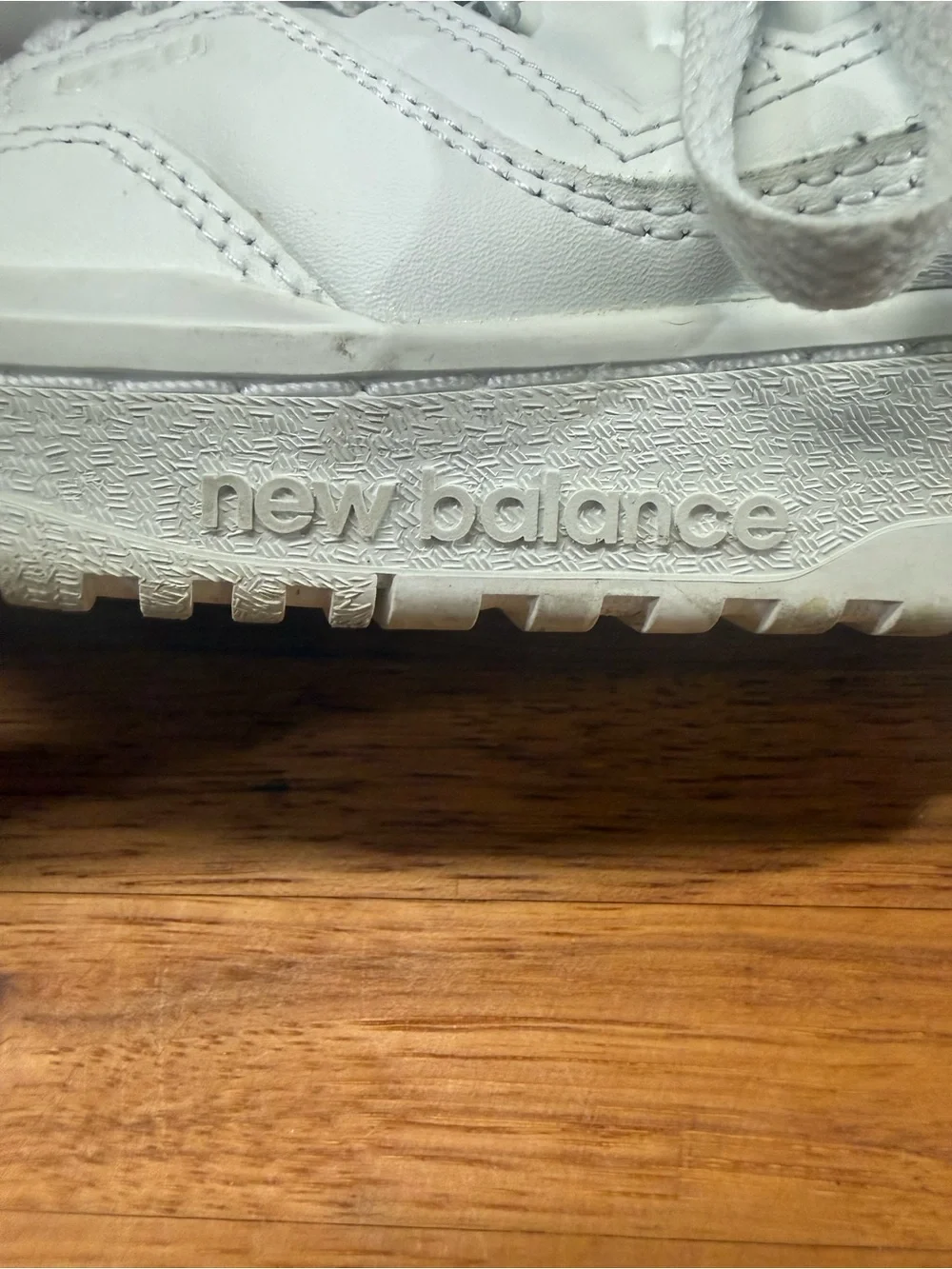 New Balance 550 White Lace-Up Sneakers